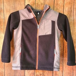 Boys Lands End Fleece Sherpa Lined Jacket